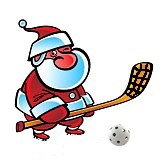 Logo Noël du Unihockey